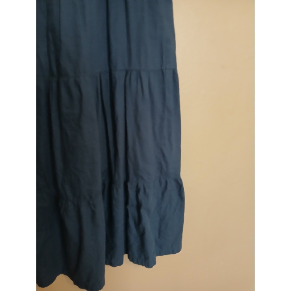 Pact Dress Large Tiered Maxi Organic Cotton Resort Beach Bohemian Boho Pockets - Picture 2 of 15